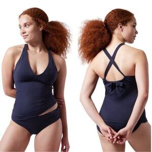 Athleta Womens Plunge Swim Tankini Swim Tank  UPF 50+ Beach Vacation XS